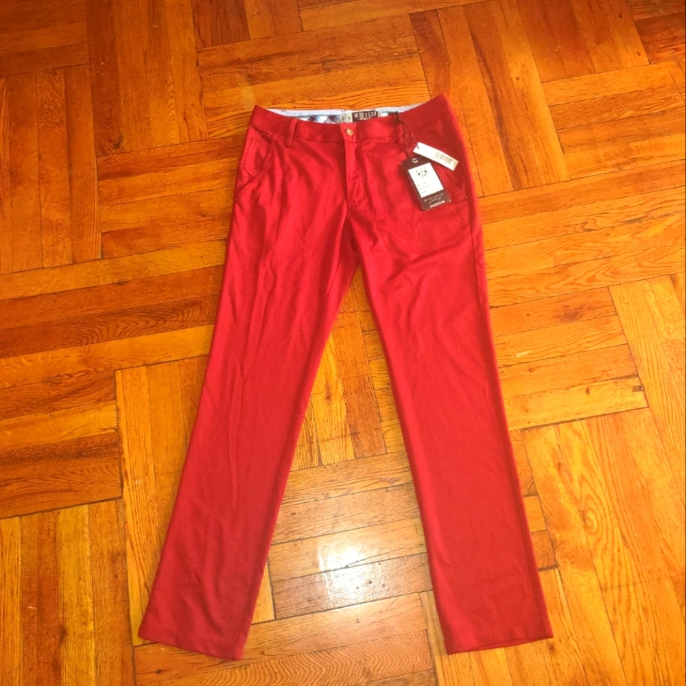 NWT MEN RED PAIR DRESS PANTS